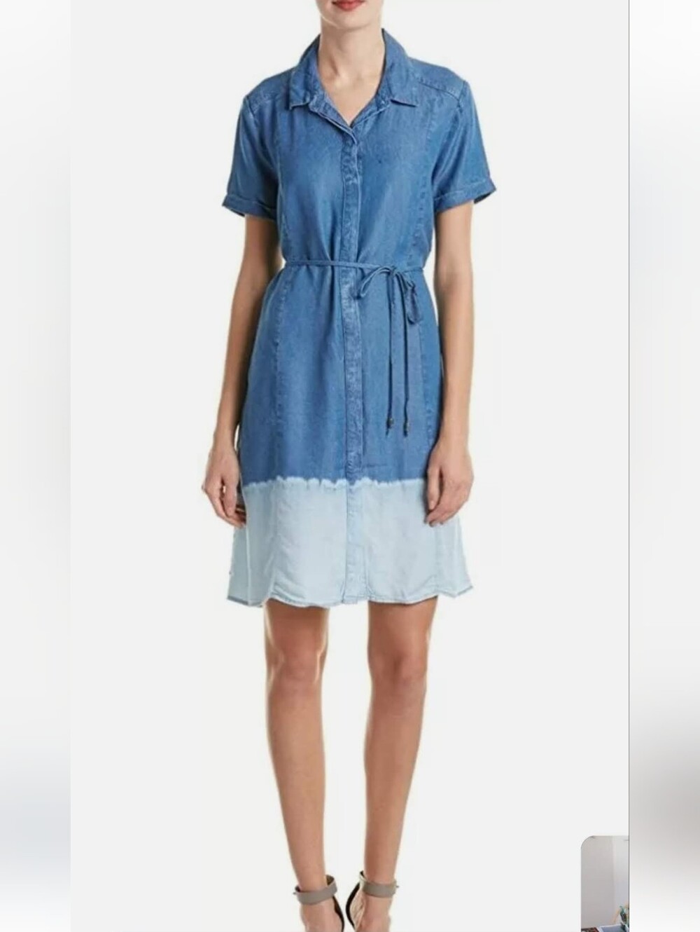 Ladies Splendid Blue denim Ombre dress Sz Small